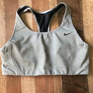 EUC Nike Dri-fit Sports Bra, Gray, racerback
